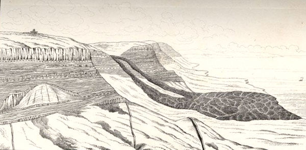 Lengua de lava de La Corona, Lanzarote (1857)