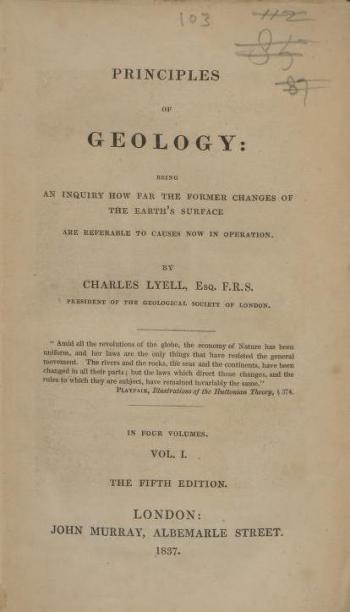 Principios de Geología, ed. 1837