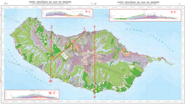 Mapa geológico de Madeira