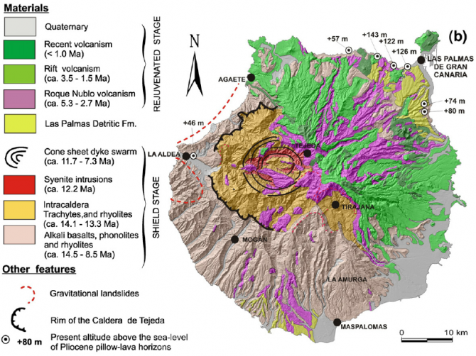 Carta geológica de Gran Canaria