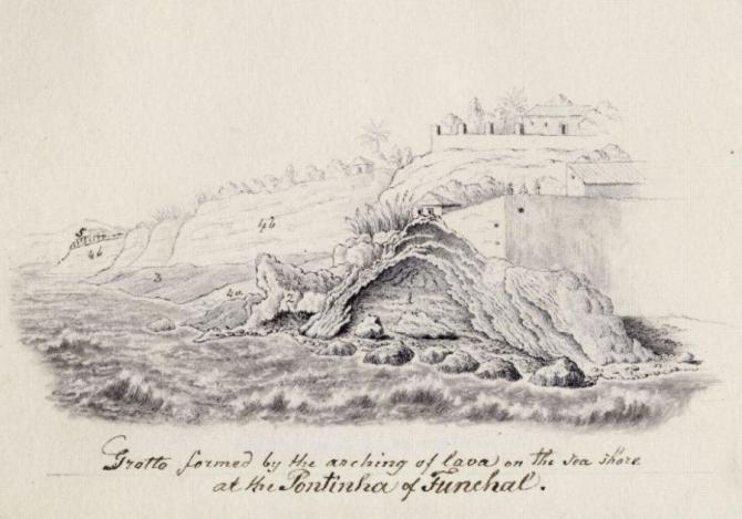 Pontinha, en Funchal (Lyell, 1856)