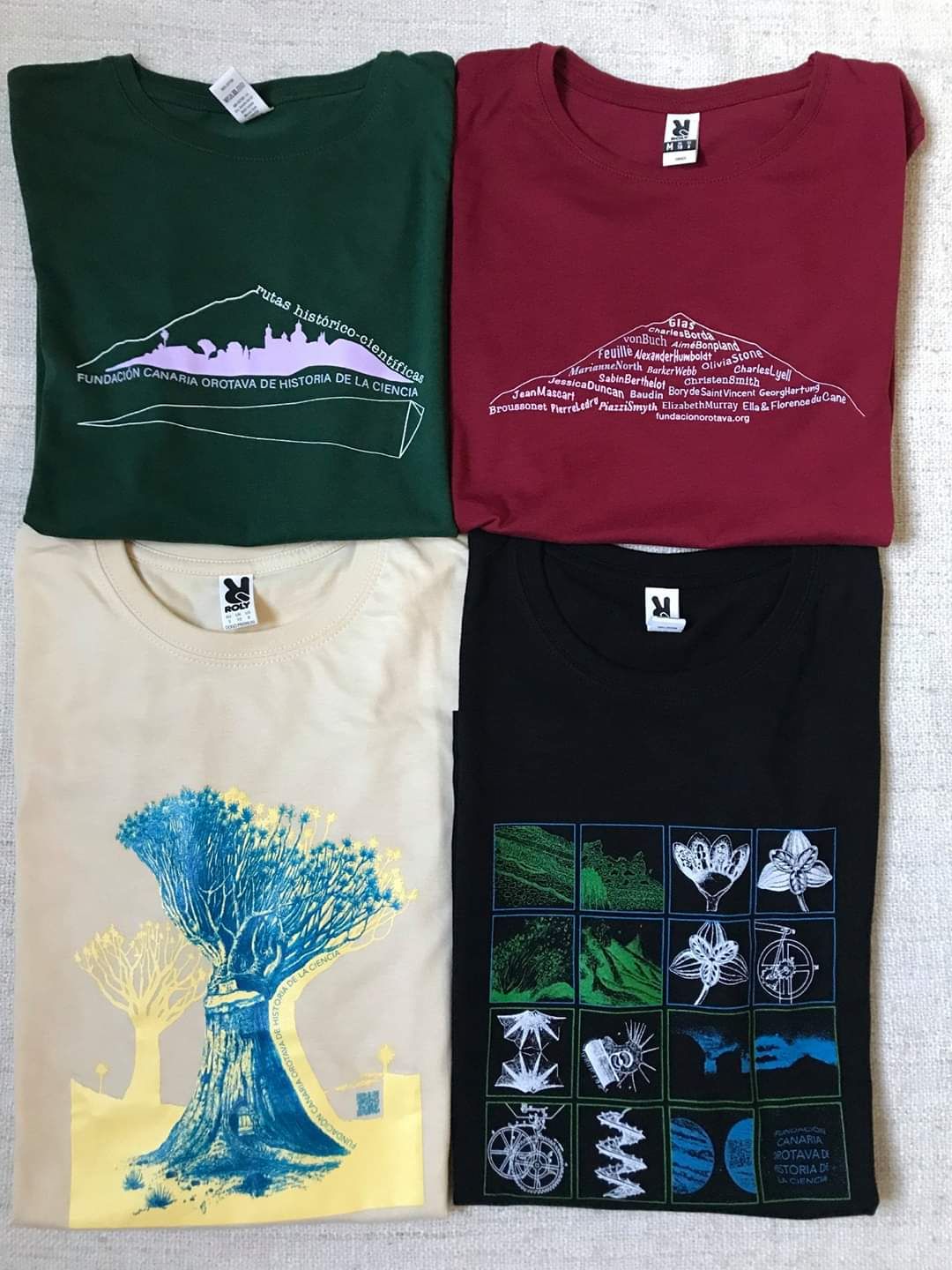 Foto diseños de las camisetas Fundoro