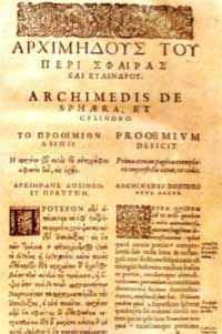 Arquímedes, "Sobre la Esfera y el Cilindro"