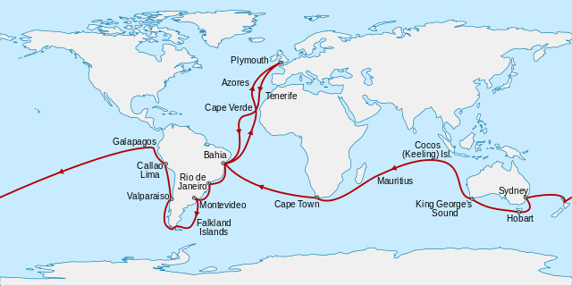 El viaje del Beagle, 1831-1836