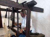 Juan de la Cruz tejiendo. Visita a la Casa de Carta (30-6-2017)