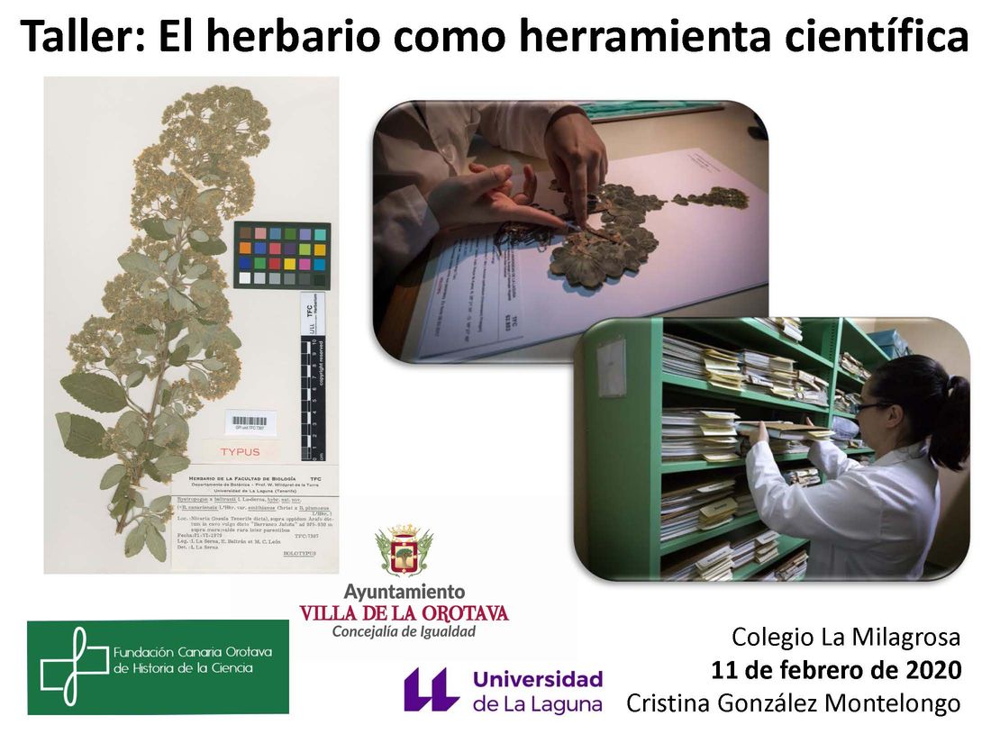 Cartel El Herbario como herramienta científica - La Maligrosa