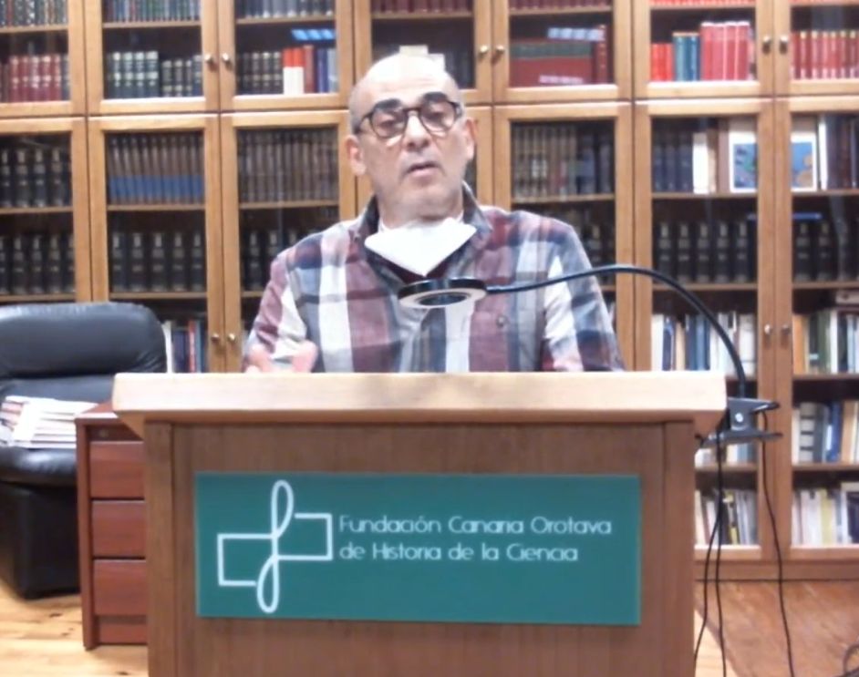 Miguel Ángel presentando el XXX Seminario Orotava