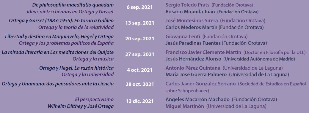Imagen conferencias Ortega Seminario Montesinos 2021