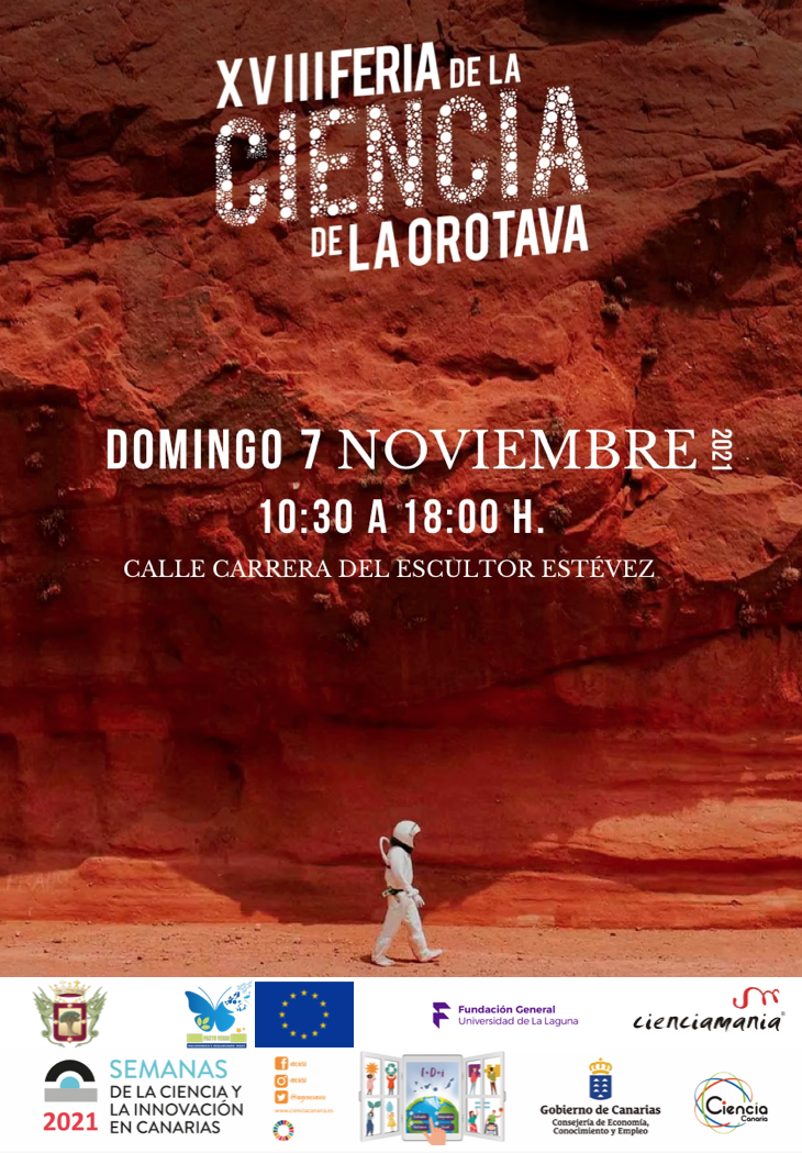 Cartel de la XVIII Feria de la Ciencia de La Orotava
