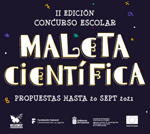 Imagen cartel II edicón Concurso Escolar de Maletas Científicas