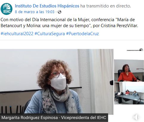 Presentación de Cristina en IEHC