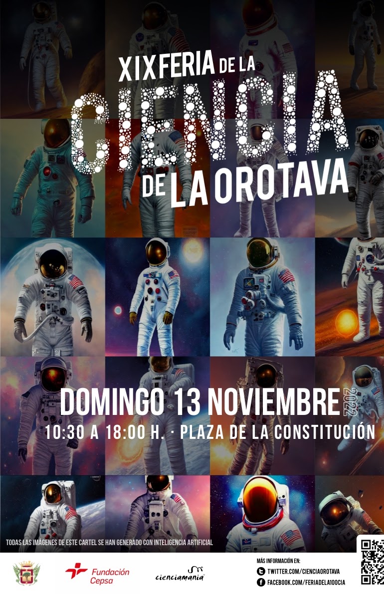 Cartel de la XIX Feria de la Ciencia de La Orotava