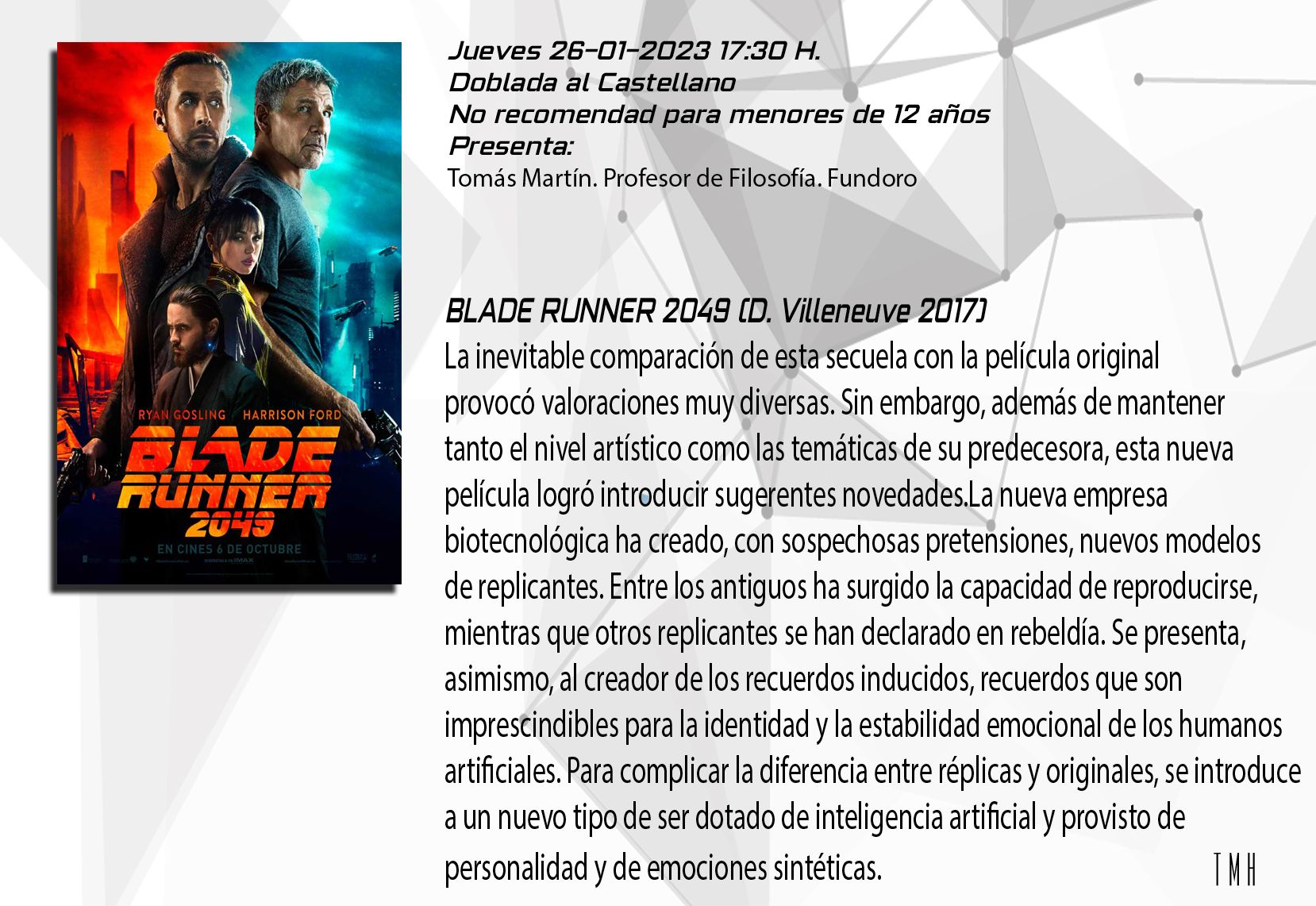 Imagen Blade Runner 2049 original - Cine Forum