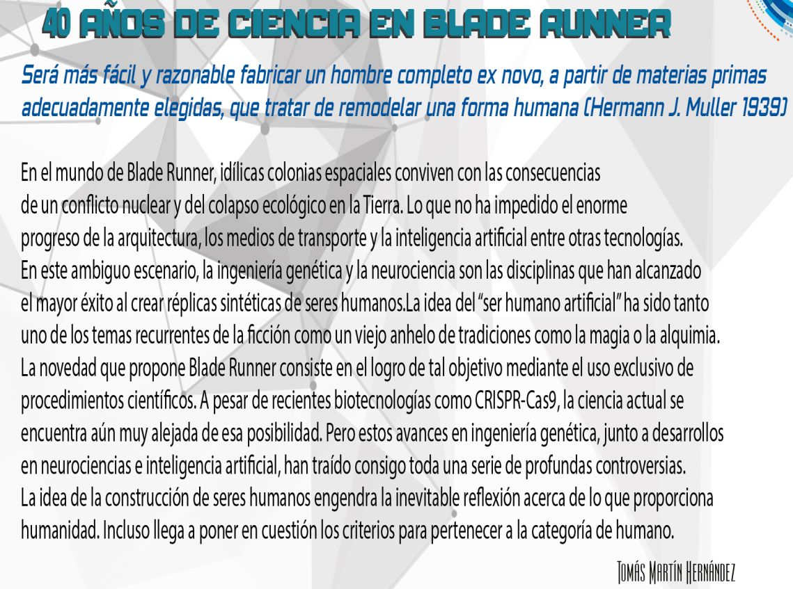 Texto intro cine forum Blade Runner